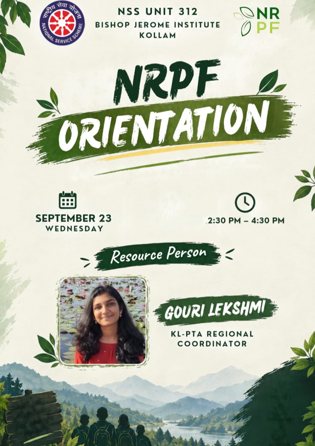 NSS Unit 312 Organizes NRPF Orientation Session at Bishop Jerome Institute